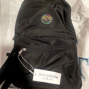 Pura Vida Black Mini Backpack NWT